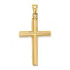Diamond2deal 10k Yellow Gold Polished Cross Pendant In Yellow