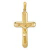 Diamond2deal 10k Yellow Gold Polished Crucifix Pendant In Yellow