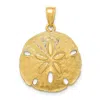 Diamond2deal 14k Gold Polished S Dollar Charm In Yellow