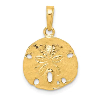 Diamond2deal 10k Yellow Gold Polished S Dollar Pendant