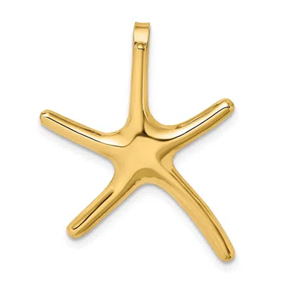 Diamond2deal 10k Yellow Gold Polished Starfish Charm