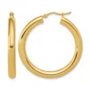 Diamond2deal 10k Yellow Gold Round Shape Lightweight Hoop Earrings In Gold