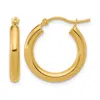 Diamond2deal 10k Yellow Gold Round Lightweight Hoop Earrings In Yellow
