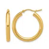 Diamond2deal 10k Yellow Gold Round Shape Lightweight Hoop Earrings In Gold