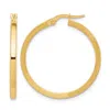 Diamond2deal 10k Yellow Gold Round Shape Hoop Earrings In Gold