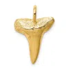 Diamond2deal 10k Yellow Gold Shark Tooth Pendant