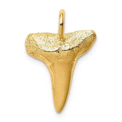 Diamond2deal 10k Yellow Gold Shark Tooth Pendant