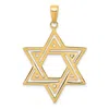 Diamond2deal 10k Yellow Gold Solid Polished Star Of David Charm In Yellow