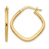 Diamond2deal 10k Yellow Gold Square Shape Hoop Earrings In Gold