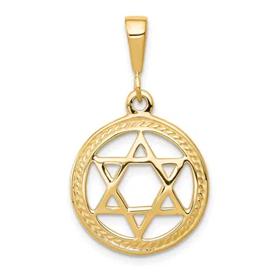 Diamond2deal 10k Yellow Gold Star Of David Charm