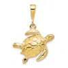 Diamond2deal 10k Yellow Gold Turtle Pendant In Yellow
