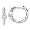 Diamond2deal 14k Gold 0.28 Ct Lab Grown Diamond Hinged Hoop Earrings Vs Clarity, D-e Color In Yellow