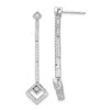 Diamond2deal 14k Gold 0.55 Ct Lab Grown Diamond Dangle Earrings Vs Clarity, G-h Color In Yellow