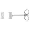 Diamond2deal 14k Gold .08ct Lab-grown Diamond Earrings Clarity Vs, Color G-h In White