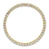 Diamond2deal 14k Gold 1 1/2 Ct Lab Grown Diamond Circle Chain Slide Pendant In Yellow
