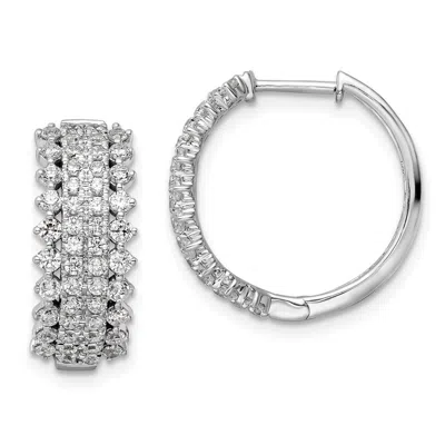 Diamond2deal 14k Gold 1 1/2 Ct Lab Grown Diamond Hinged Hoop Earrings Vs Clarity, G-h Color In Yellow