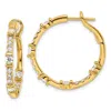 Diamond2deal 14k Gold 1 1/2 Ct Lab Grown Diamond In/out Hoop Earrings Vs Clarity, G-h Color In White