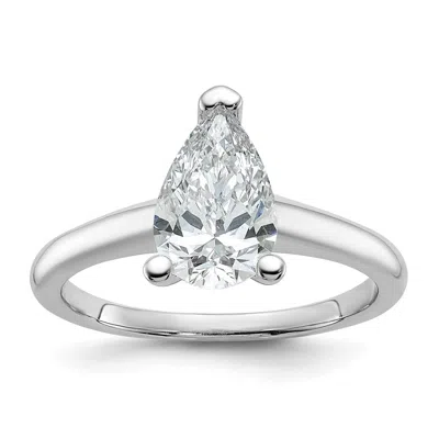 Diamond2deal 14k Gold 1 1/2 Ct Lab Grown Diamond Solitare Engagement Ring In White