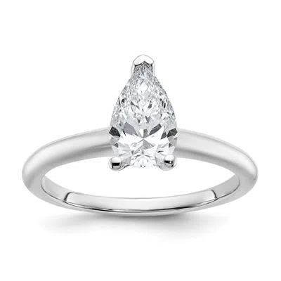 Diamond2deal 14k Gold 1 Ct Certified Lab Grown Diamond Solitare Engagement Ring In White