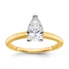 Diamond2deal 14k Gold 1 Ct Certified Lab Grown Diamond Solitare Engagement Ring In Yellow