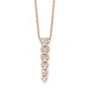 Diamond2deal 14k Gold 1 Ct Lab Grown Diamond Heart Pendant Necklace 18" Clarity Vs, Color D-e In Pink