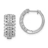 Diamond2deal 14k Gold 1 Ct Lab Grown Diamond Hinged Hoop Earrings Vs Clarity, G-h Color In Multi