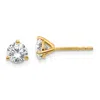 Diamond2deal 14k Gold 1 Ct Round Lab Grown Diamond Stud Earrings Vs Clarity, D-e Color In White