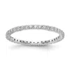 Diamond2deal 14k Gold 1/2 Ct Lab Grown Diamond Eternity Wedding Band Ring Clarity Vs, Color G-h In White