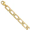 Diamond2deal 14k Gold 1/2 Ct Lab Grown Diamond Fancy Link Bracelet In Yellow