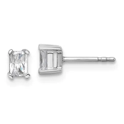 Diamond2deal 14k Gold 1/2 Ct Radiant Lab Grown Diamond Stud Earrings Vs Clarity, D-e Color In Yellow