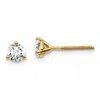 Diamond2deal 14k Gold 1/2 Ct Round Lab Grown Diamond Stud Earrings Screw Back Vs Clarity, D-e Color In White