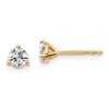 Diamond2deal 14k Gold 1/2 Ct Round Lab Grown Diamond Stud Earrings Vs Clarity, D-e Color In White