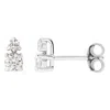 Diamond2deal 14k Gold 1/2ct Lab-grown Diamond Earrings Clarity Si, Color G-h In White