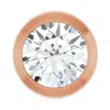 Diamond2deal 14k Gold 1/3 Ct Lab Grown Diamond Chain Slide Pendant In Pink