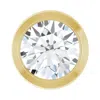 Diamond2deal 14k Gold 1/3 Ct Lab Grown Diamond Chain Slide Pendant In Yellow