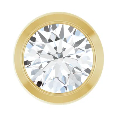 Diamond2deal 14k Gold 1/3 Ct Lab Grown Diamond Chain Slide Pendant
