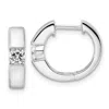 Diamond2deal 14k Gold 1/3 Ct Lab Grown Diamond Hinged Hoop Earrings Vs Clarity, D-e Color In Yellow