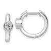 Diamond2deal 14k Gold 1/3 Ct Lab Grown Diamond Hinged Hoop Earrings Vs Clarity, D-e Color In Yellow