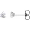 Diamond2deal 14k Gold 1/3 Lab-grown Diamond Cocktail Stud Earrings Clarity Si, Color G-h In White