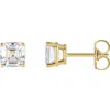 Diamond2deal 14k Gold 1/3ct Lab-grown Diamond Earrings Clarity Si, Color G-h In Yellow