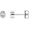 Diamond2deal 14k Gold 1/3ct Lab-grown Diamond Stud Earrings Clarity Si, Color G-h In White