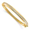 Diamond2deal 14k Gold 1.8 Ct Lab Grown Diamond Bangle Bracelet In Yellow