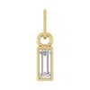 Diamond2deal 14k Gold 1/6 Ct Lab-grown Diamond Bezel-set Pendant In Yellow