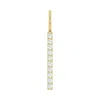 Diamond2deal 14k Gold 1/6ct Lab-grown Diamond Bar Charm Pendant In Yellow