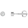 Diamond2deal 14k Gold 1/8ct Lab-grown Diamond Stud Earrings Clarity Si, Color G-h In White