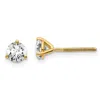 Diamond2deal 14k Gold 2/3 Ct Round Lab Grown Diamond Stud Earrings Screw Back Vs Clarity, D-e Color In White