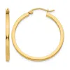 Diamond2deal 14k Gold 2mm Square Shape Tube Hoop Earrings In Gold