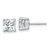 Diamond2deal 14k Gold 3 Ct Cushion Lab Grown Diamond Stud Earrings Vs Clarity, G-h Color In White