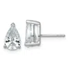 Diamond2deal 14k Gold 3 Ct Pear Lab Grown Diamond Stud Earrings Vs Clarity, G-h Color In Yellow