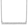 Diamond2deal 14k Gold 3/4 Ct Lab Grown Diamond Bar Necklace Clarity Vs, Color G-h In White